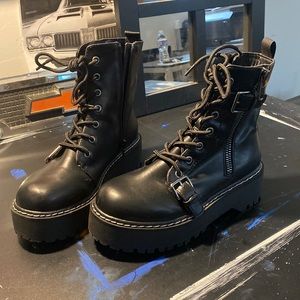Platform Combat Boot